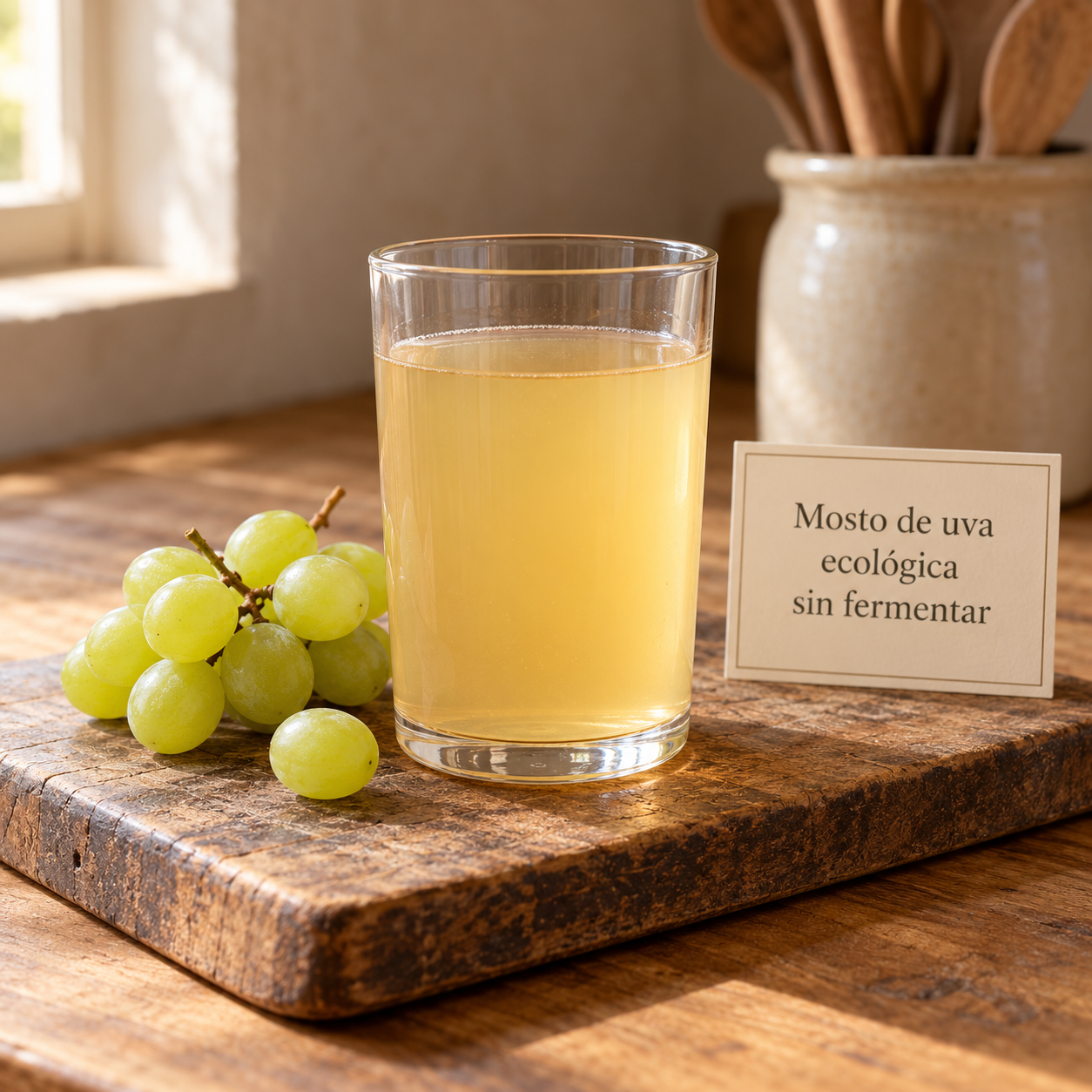 Mosto ecológico de uva blanca