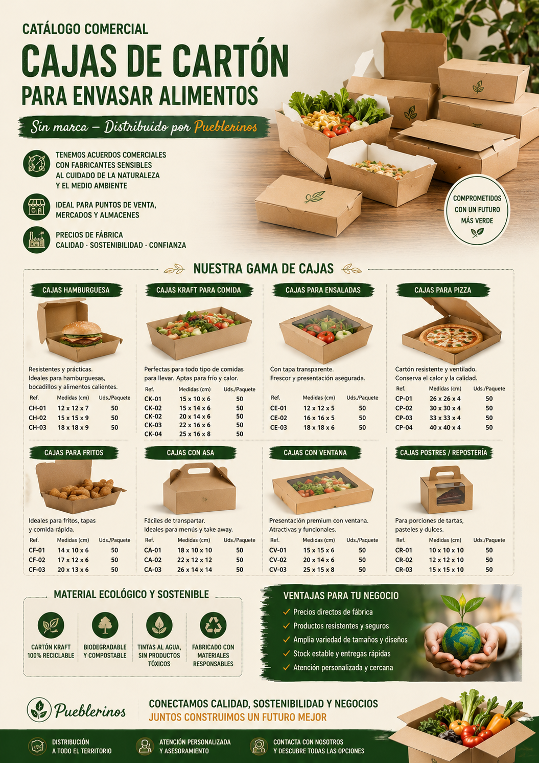 Cajas de Cartón para Envasar Alimentos