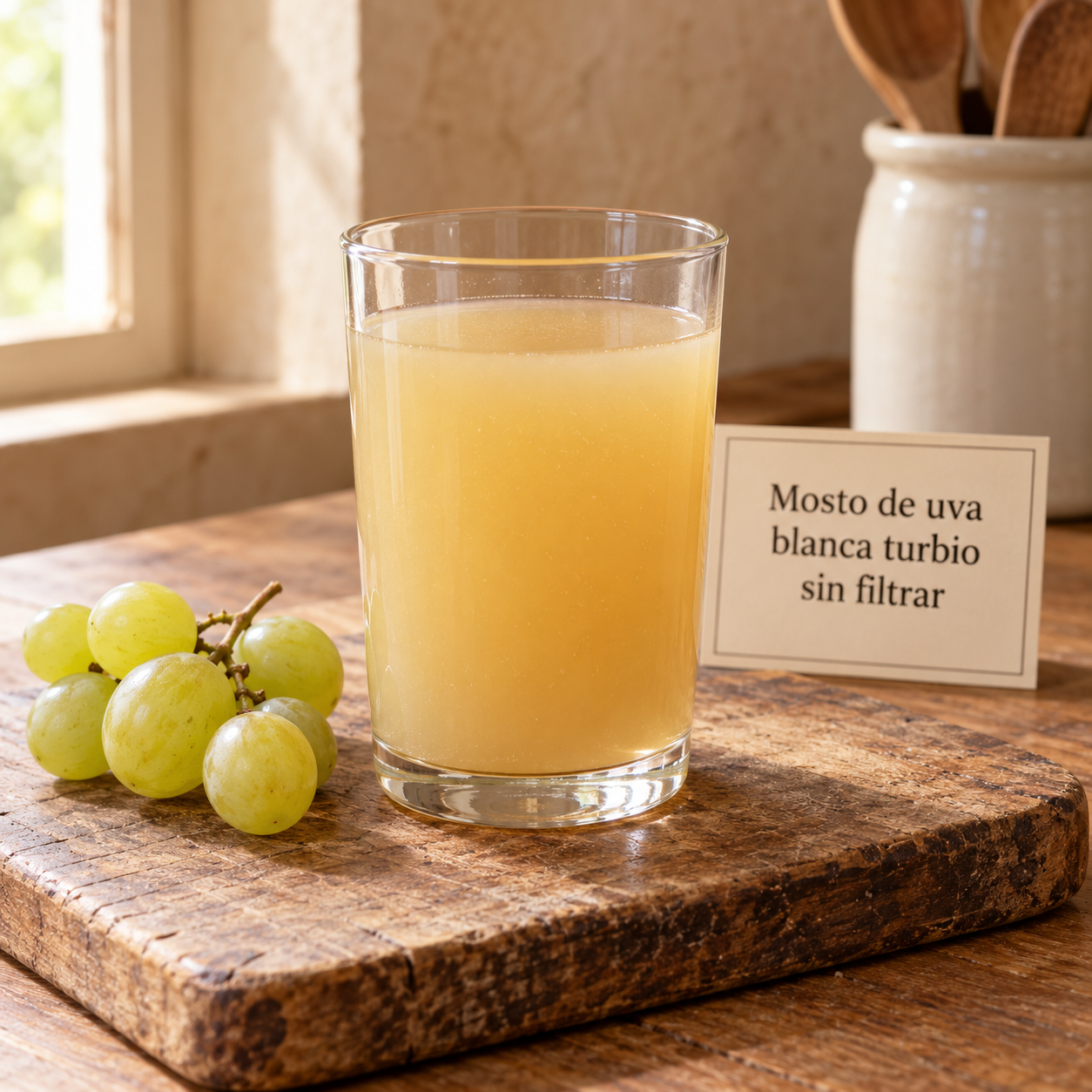 Mosto de uva blanca sin filtrar