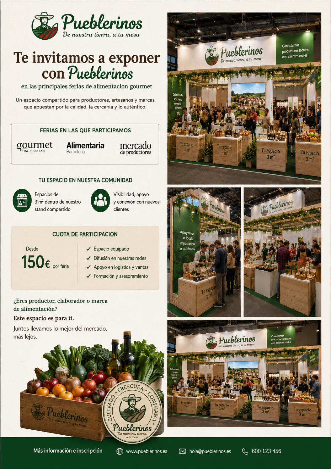 Un espacio compartido para productores reales