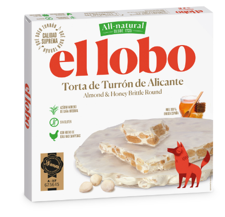 Torta de Turrón de Alicante All-Natural El lobo 200 g