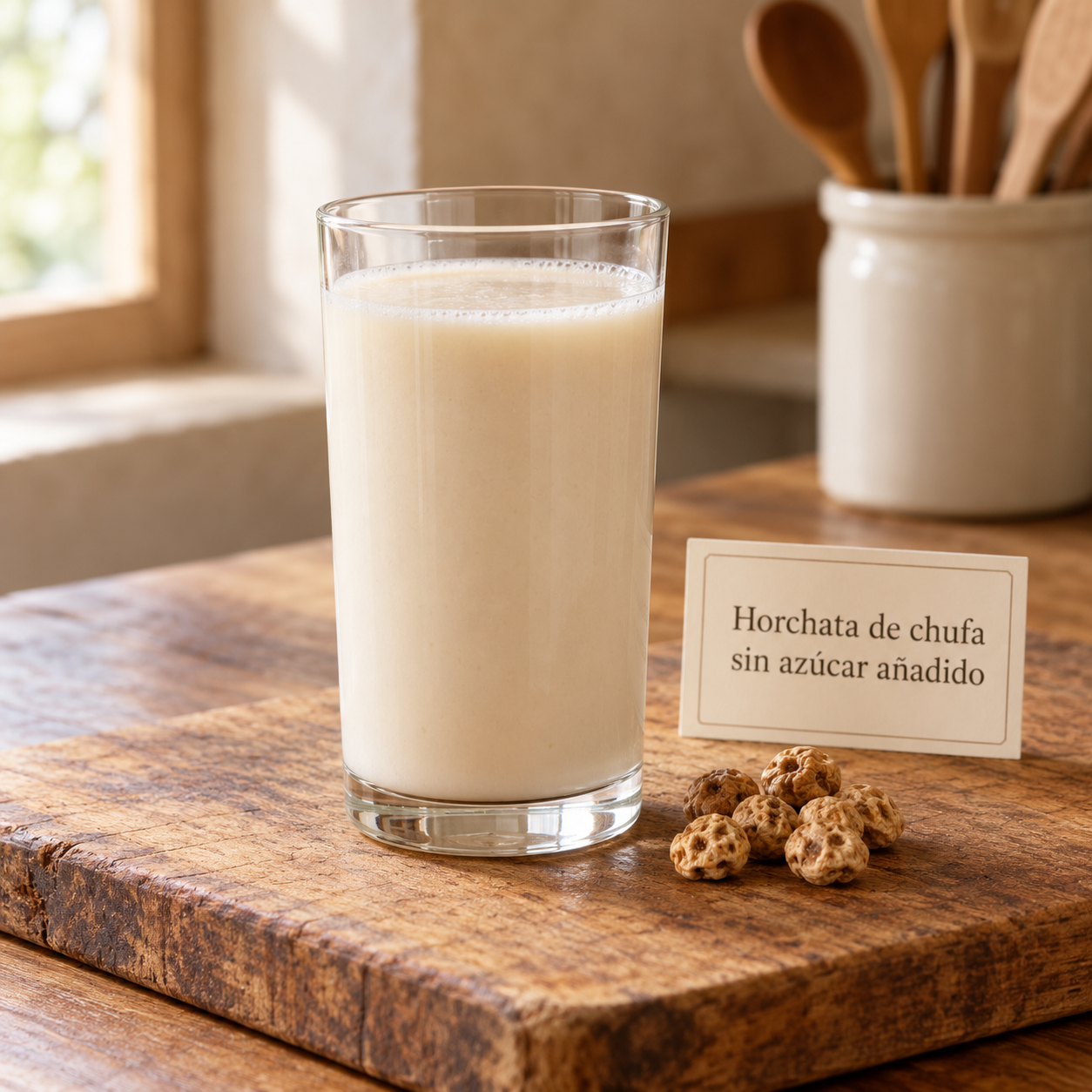 Horchata de chufa sin azúcar añadido