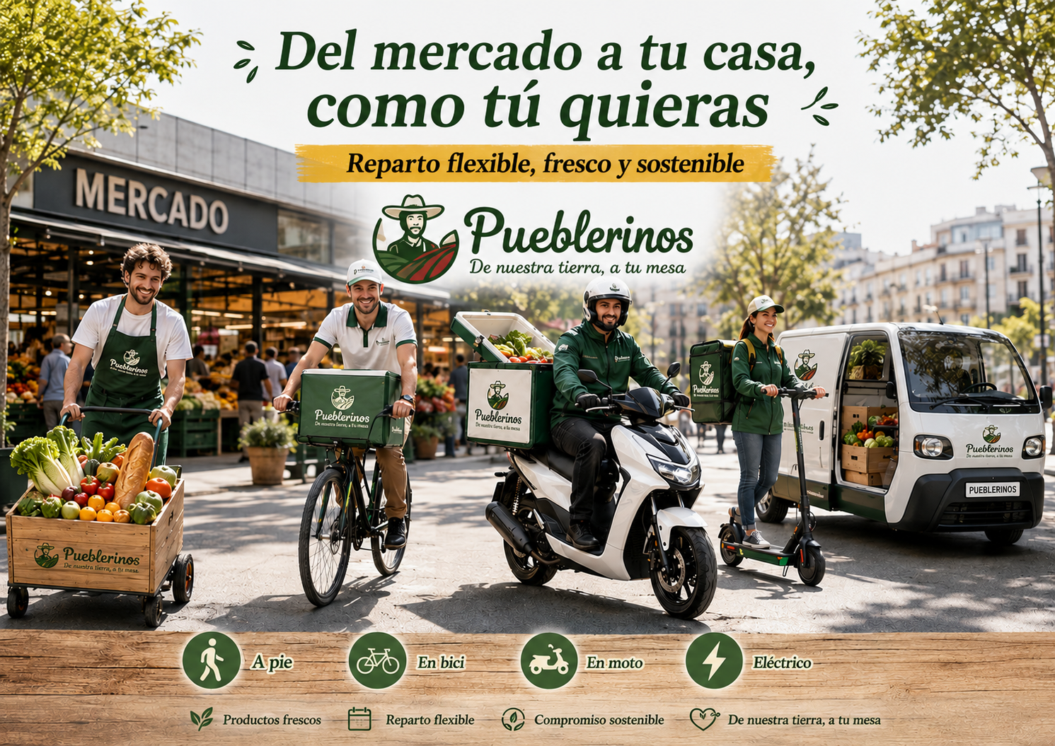 Del mercado a tu casa, como tú quieras