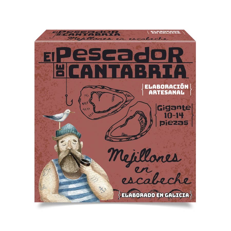 Mejillones en Escabeche 10-14 Piezas