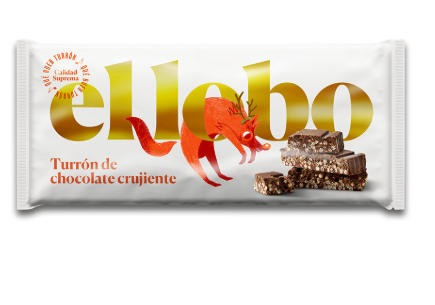 Turrón de Chocolate Crujiente El Lobo 150 g