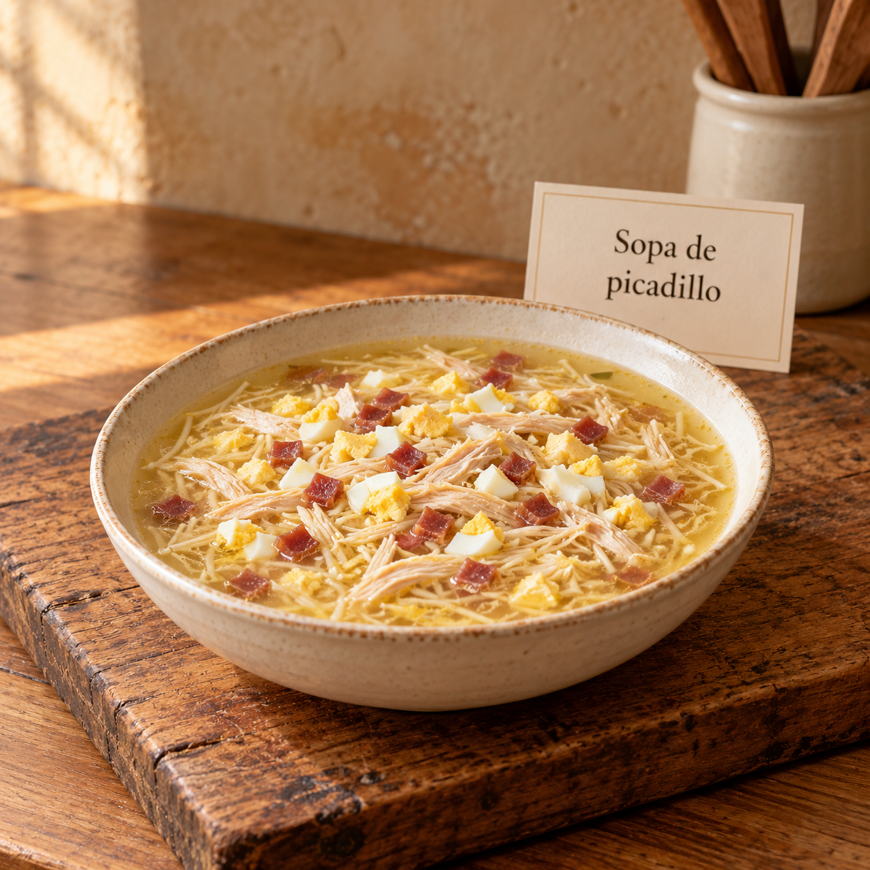 Sopa de picadillo andaluza