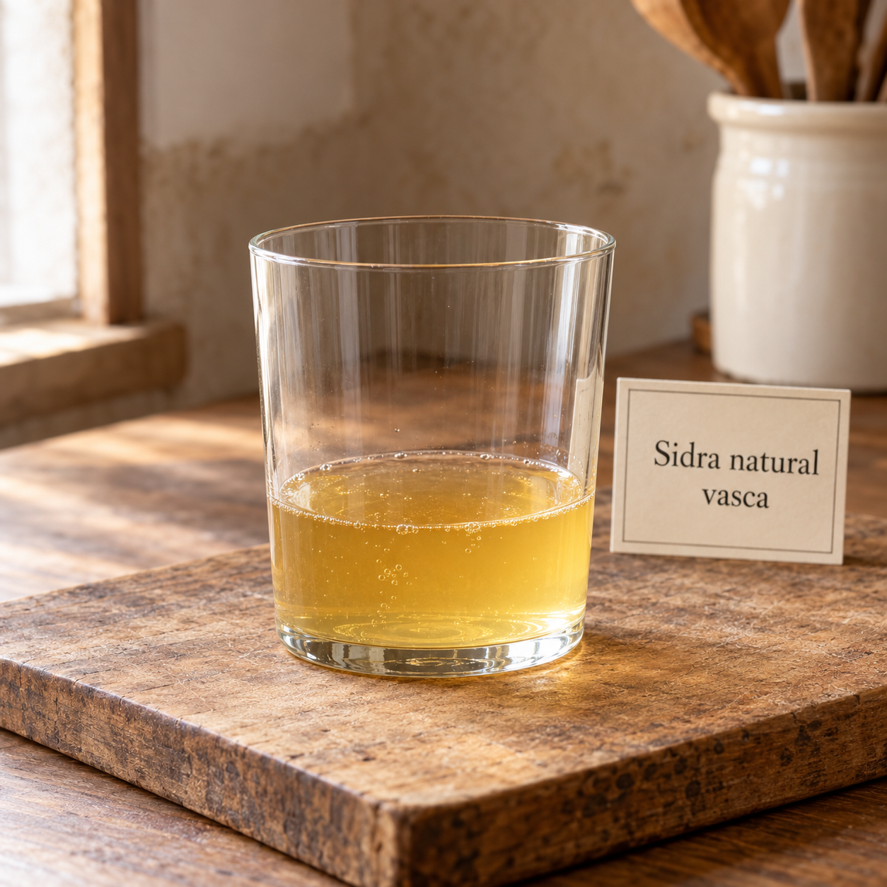 Sidra natural vasca en vaso