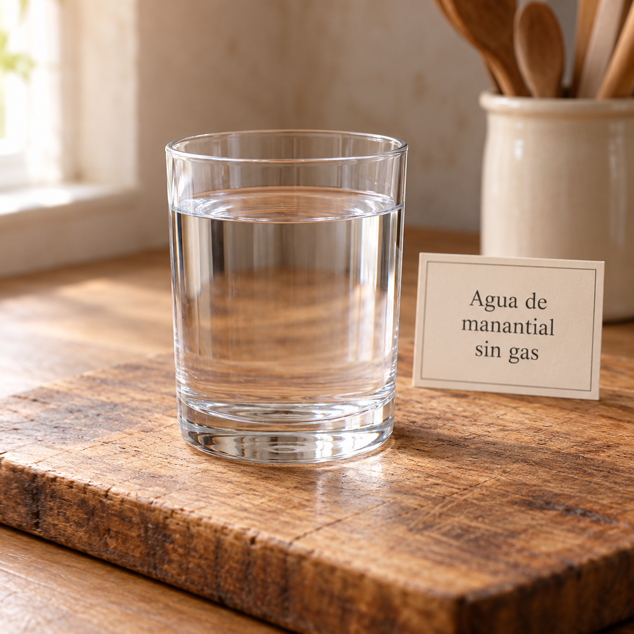 Agua de manantial sin gas