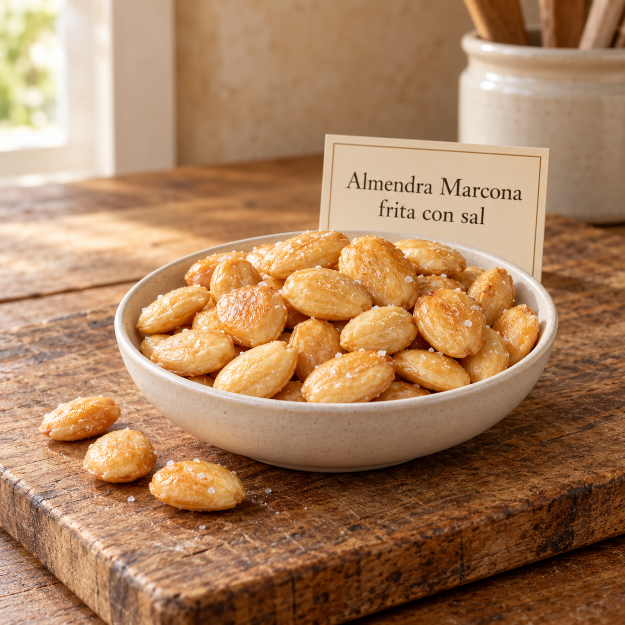 Almendra Marcona frita con sal
