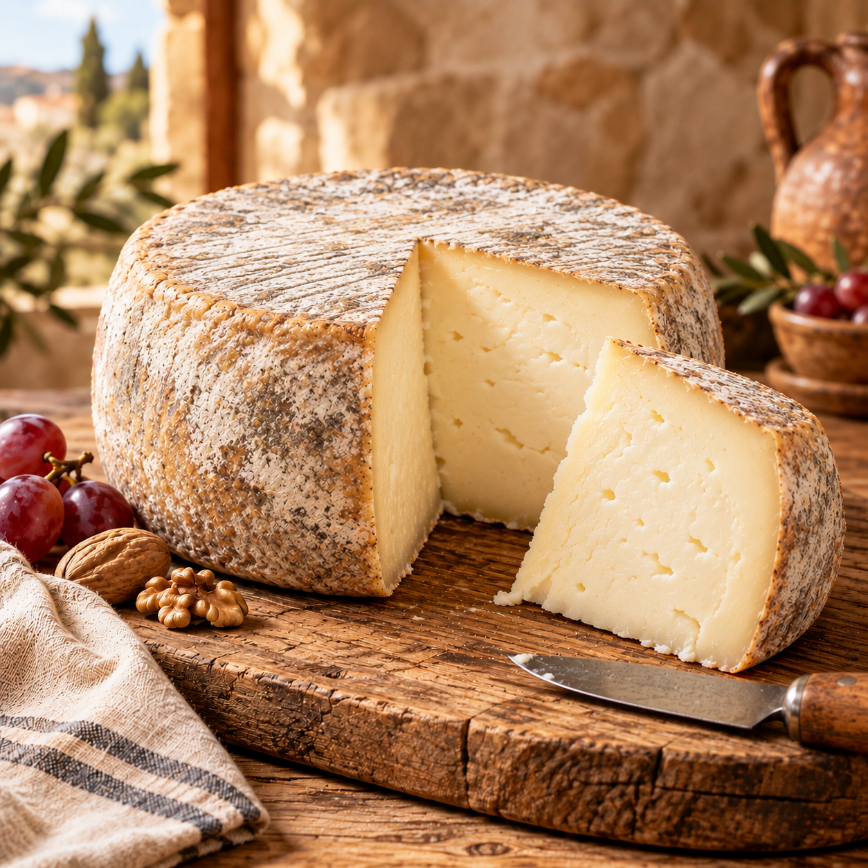 Queso de cabra navarro — curado
