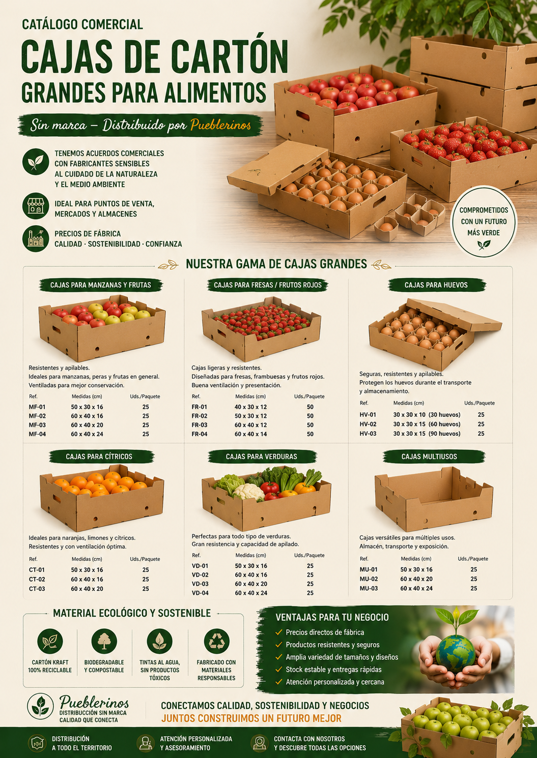 Cajas de Cartón Grandes para Alimentos