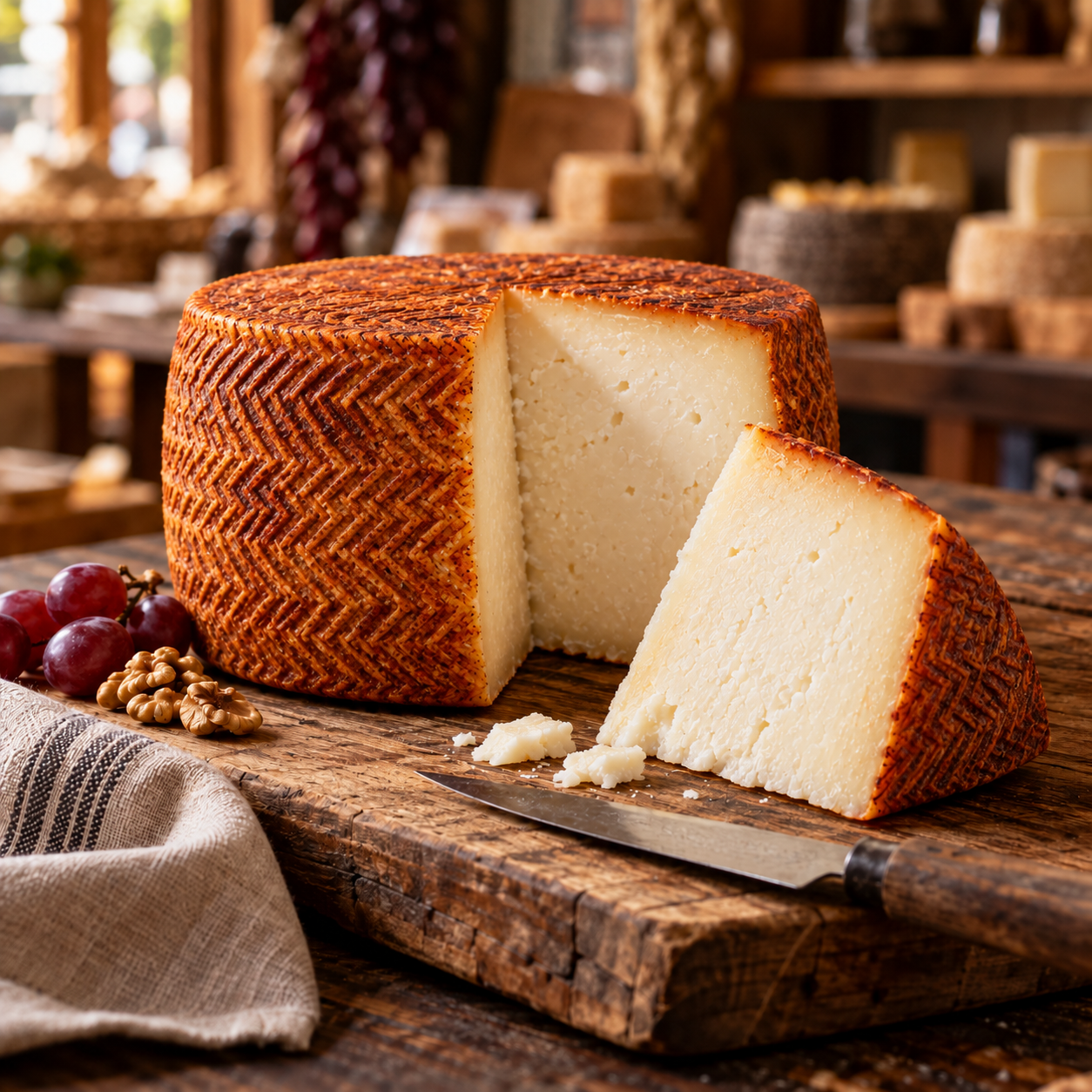Queso Manchego DOP — semicurado, cuña