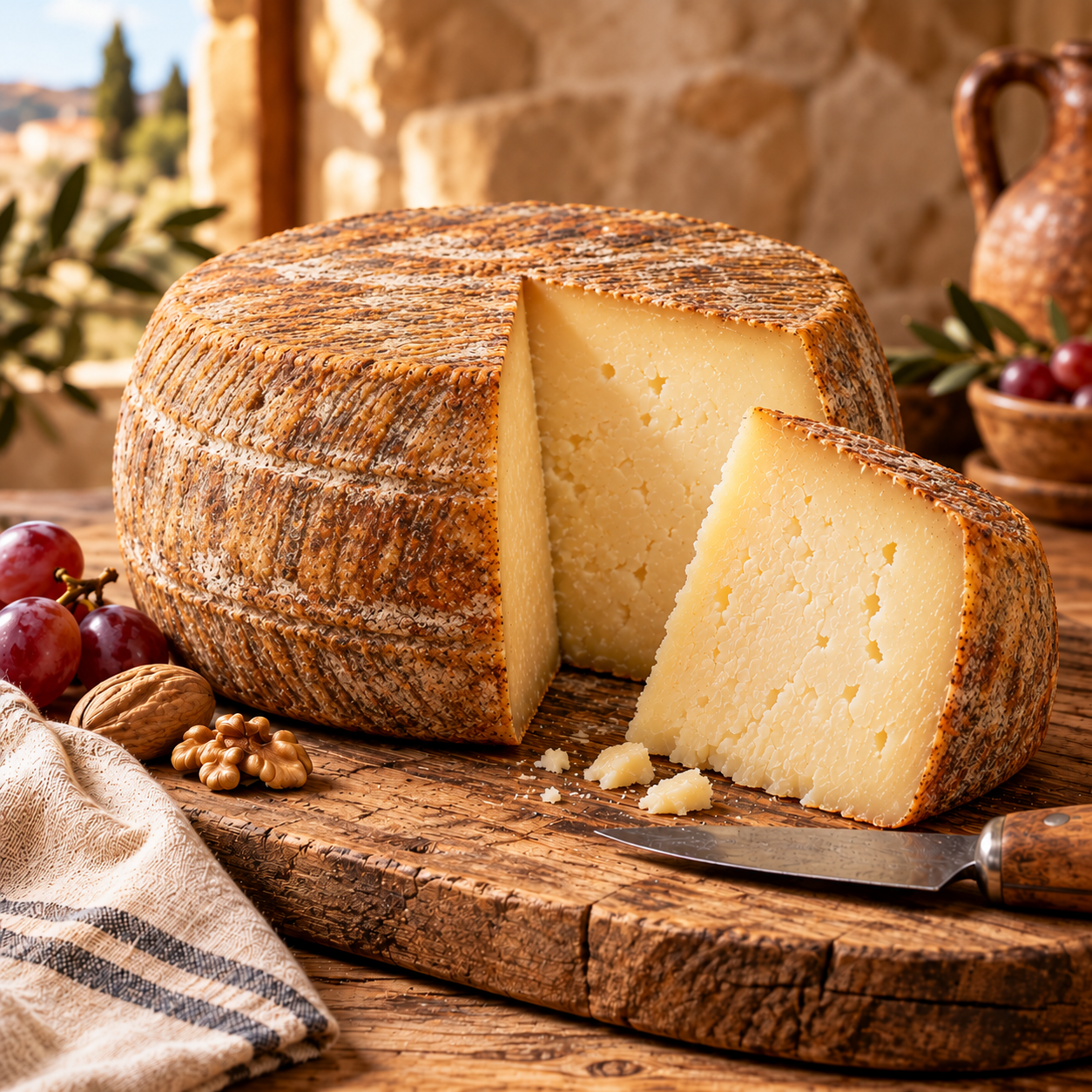 Queso de cabra navarro — semicurado
