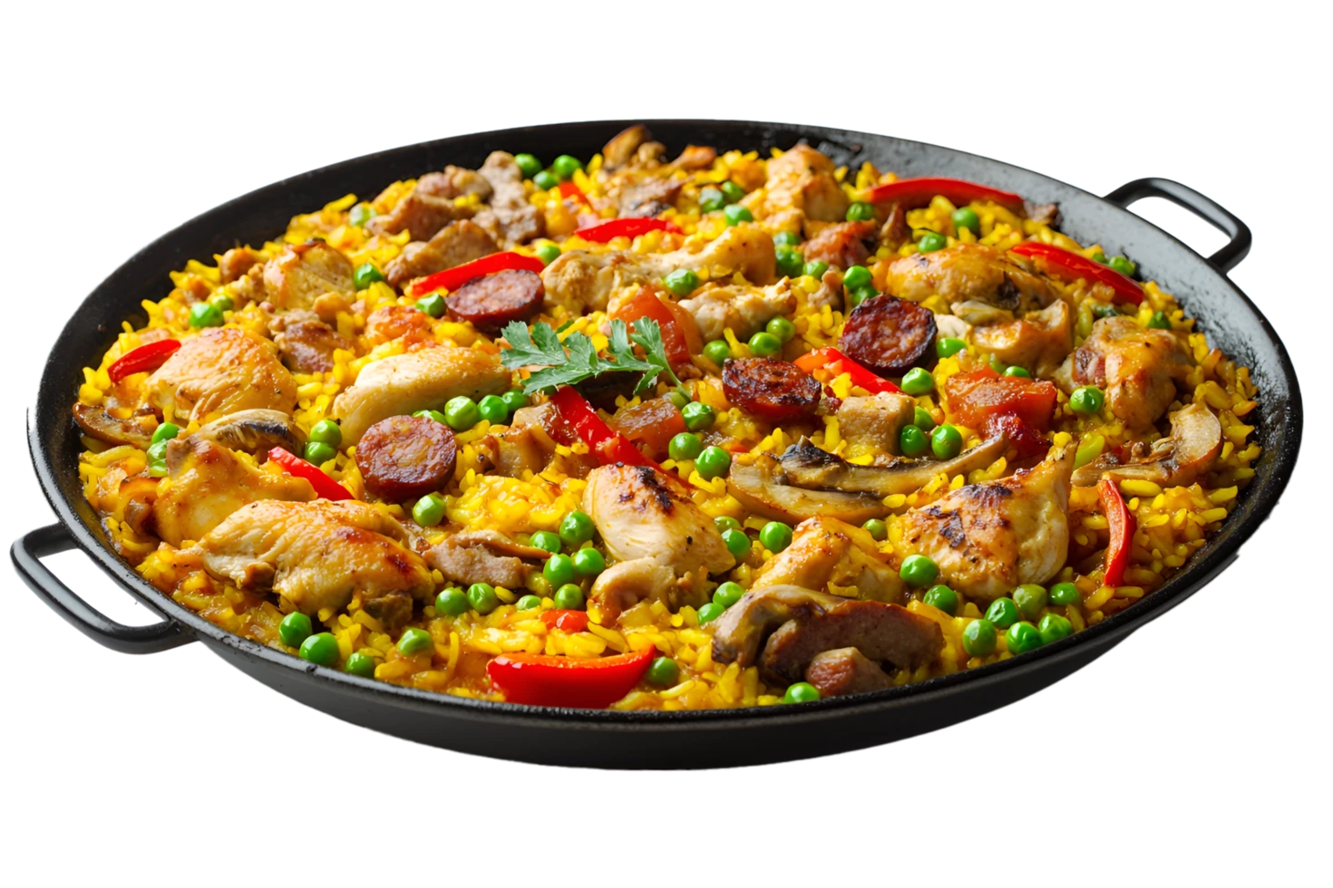 Paella de pollo