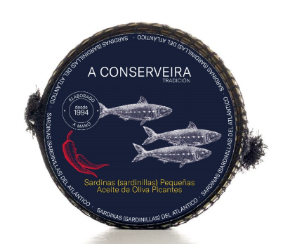 Sardinas (Sardinillas) pequeñas del Atlántico en Aceite de Oliva Picante