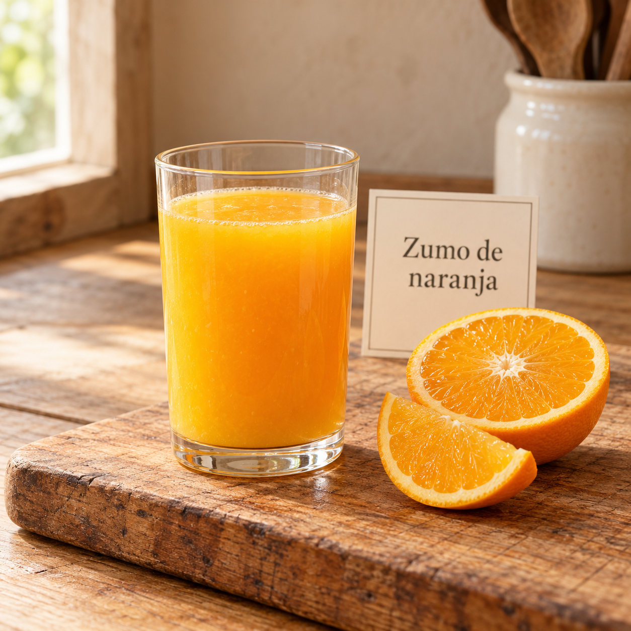 Zumo de naranja natural