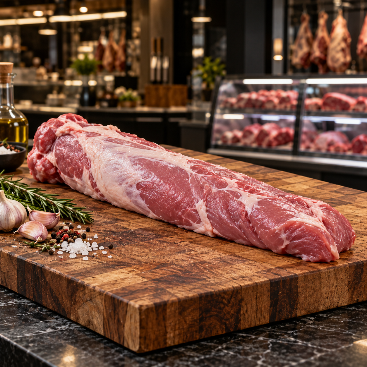 Cerdo blanco — chuletas de aguja