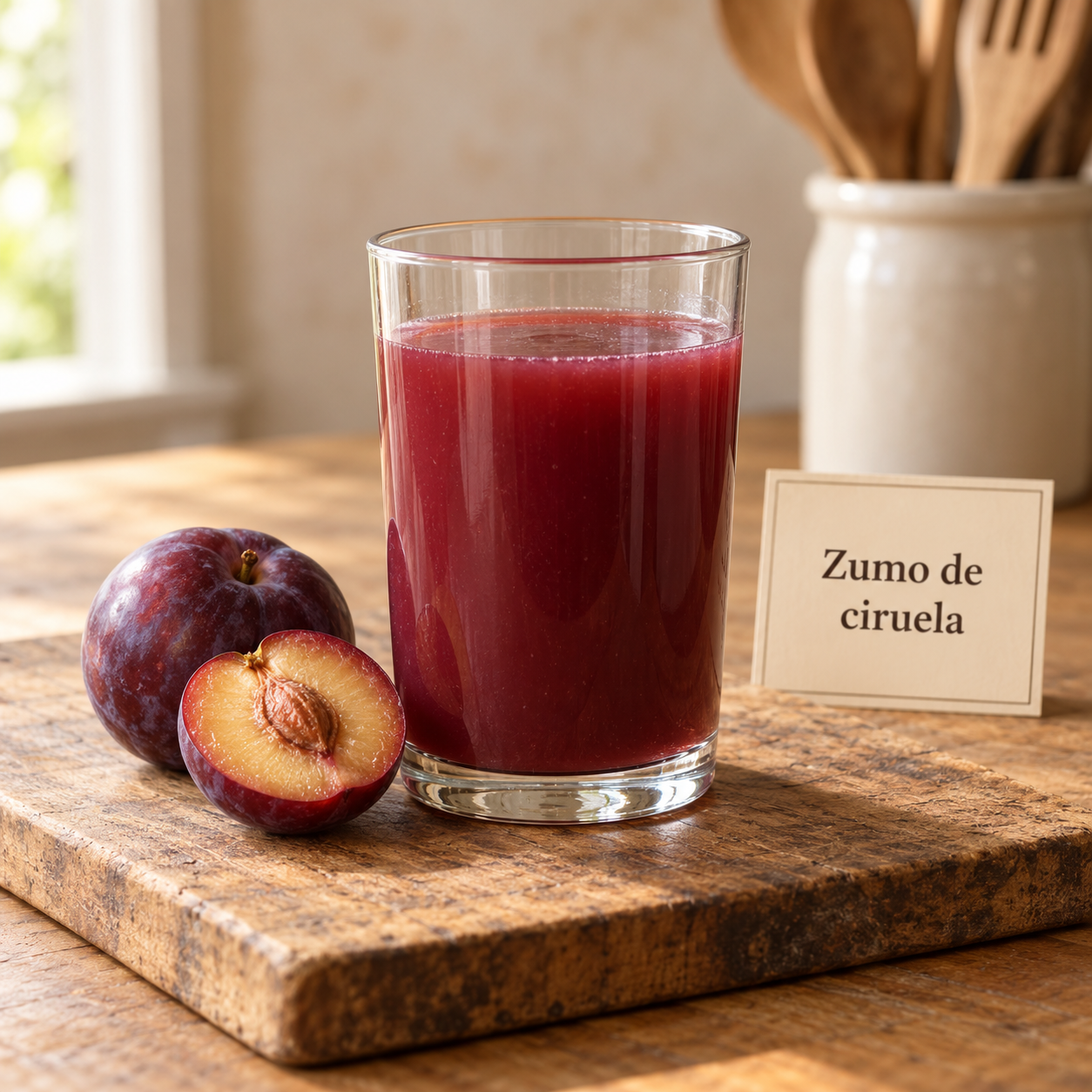Zumo de ciruela natural