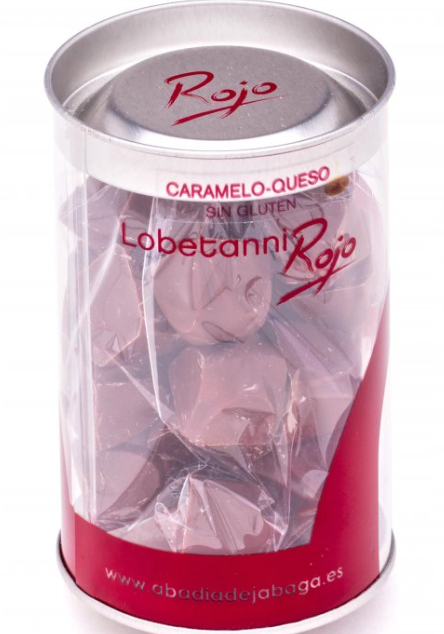 BOTE BOMBONES CON SABOR A CARAMELO