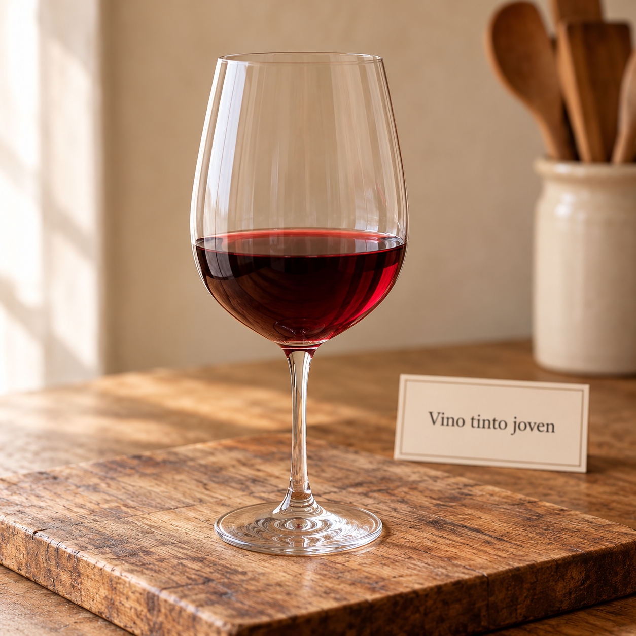 Vino tinto joven