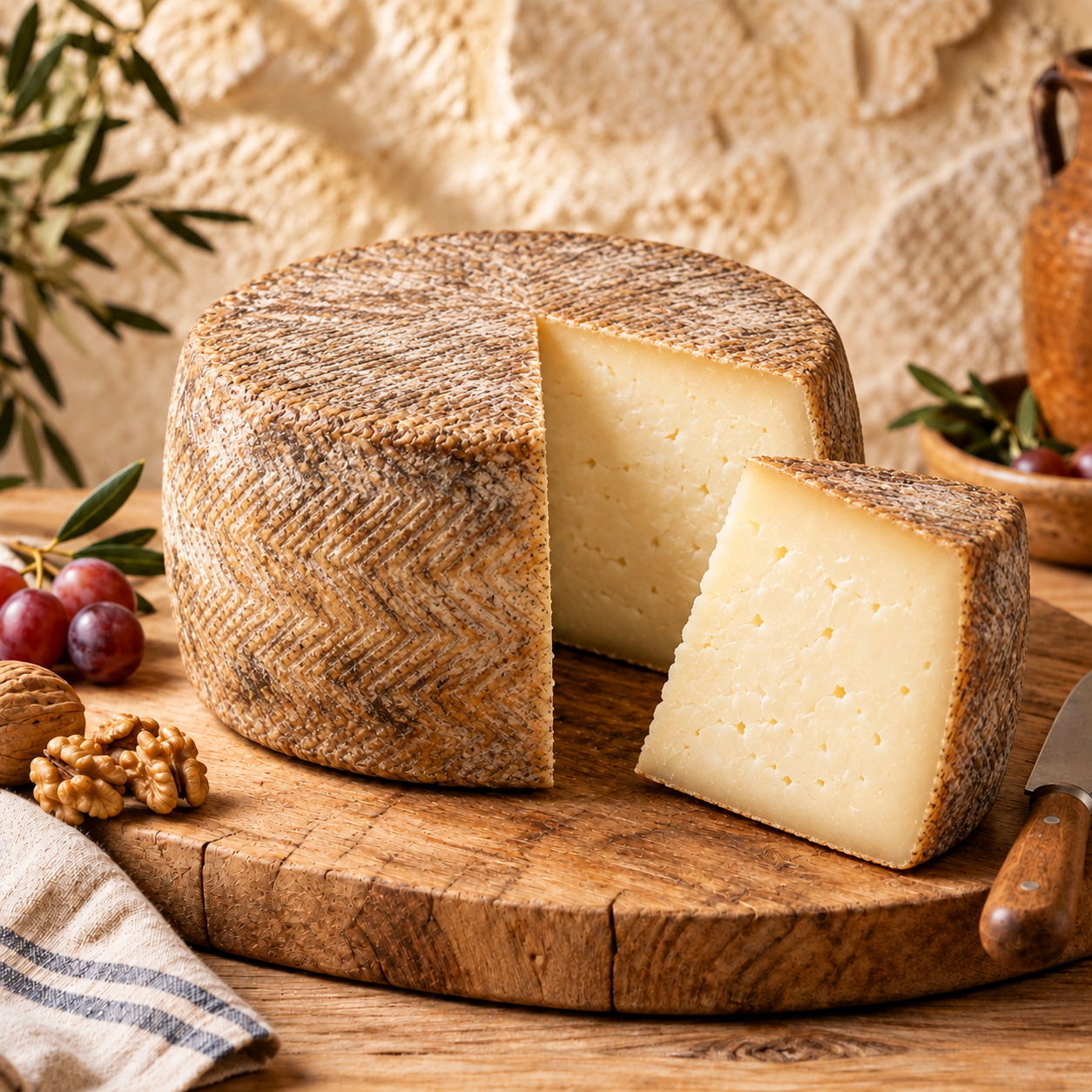 Queso de cabra gallega — curado