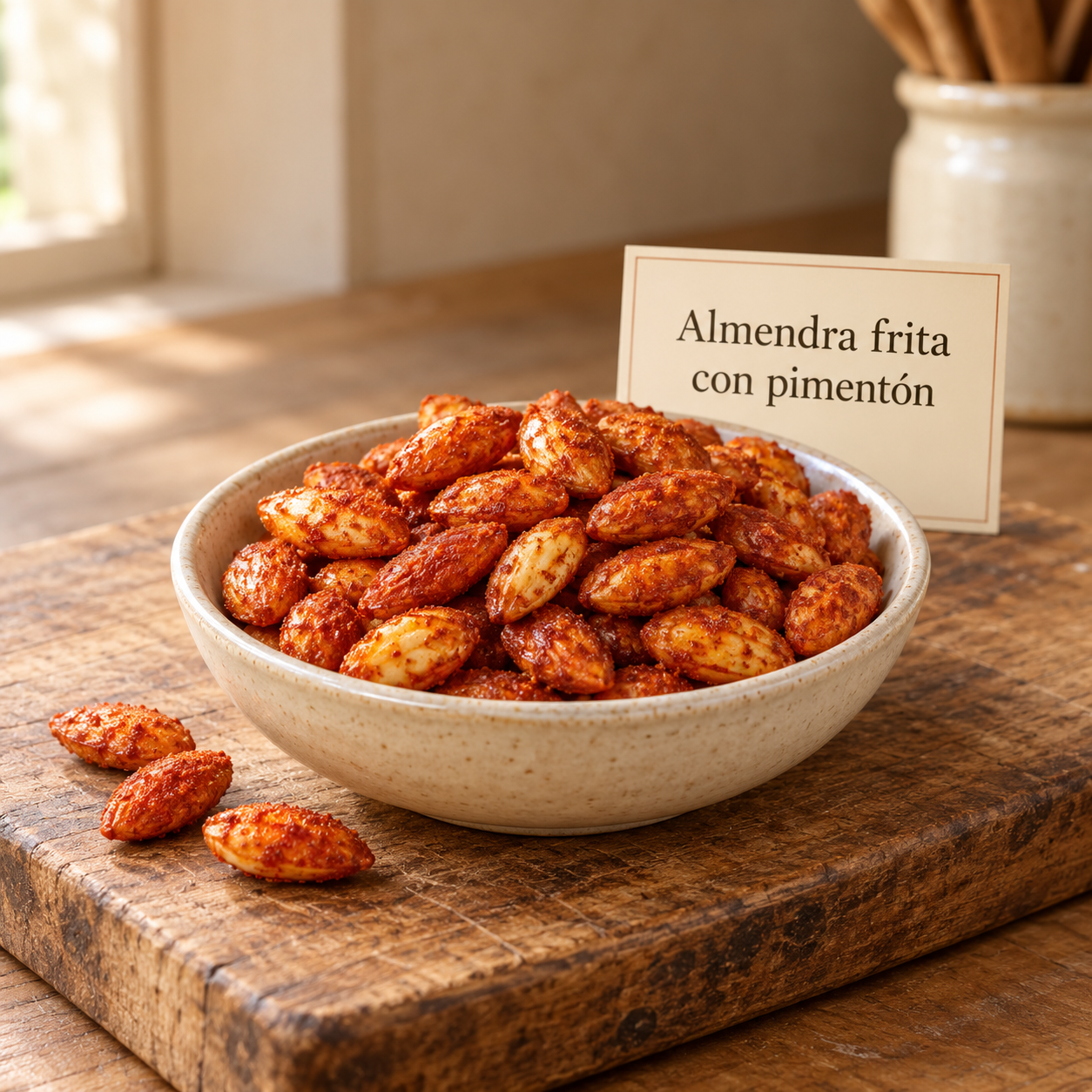 Almendra frita con pimentón