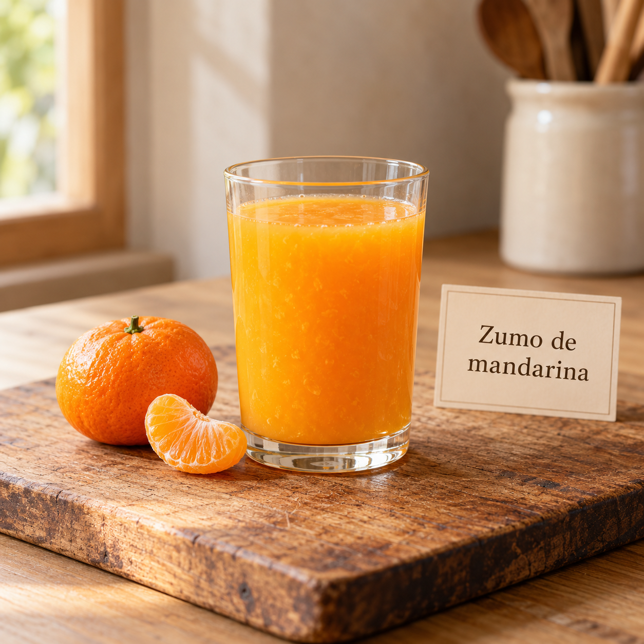 Zumo de mandarina fresco