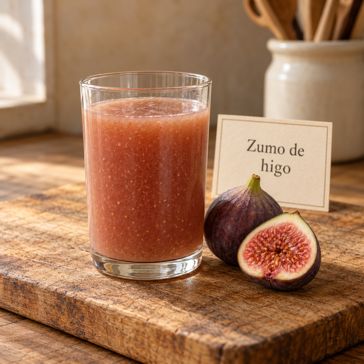 Zumo de higo natural
