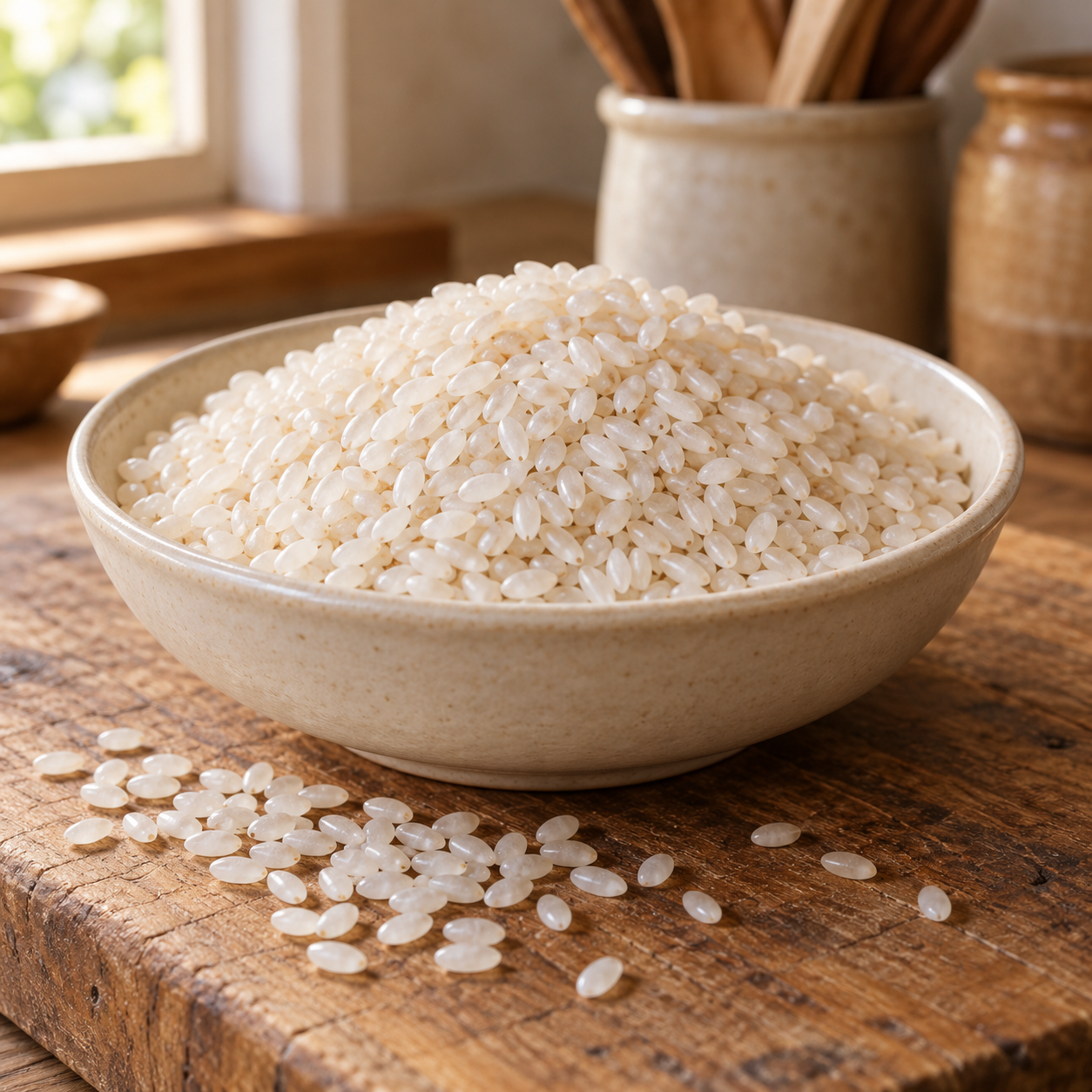 Arroz de Calasparra en cuenco rústico