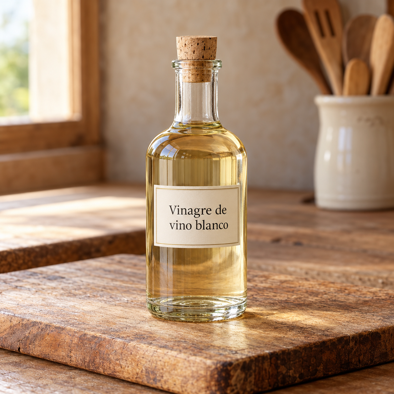 Vinagre de vino blanco rústico