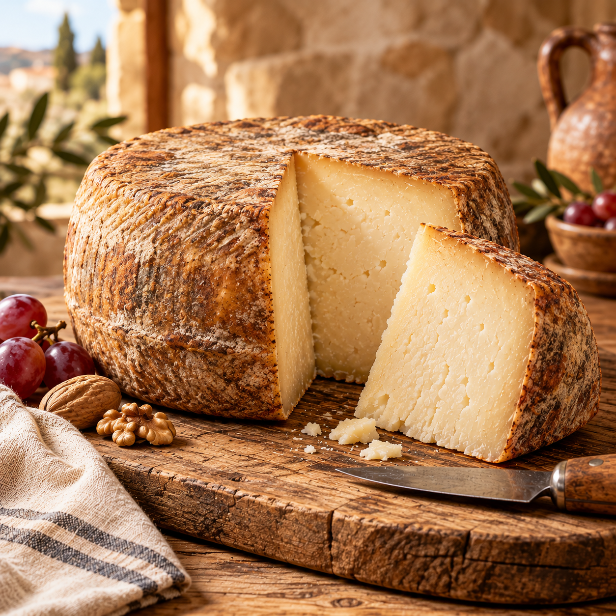 Queso de oveja latxa — semicurado