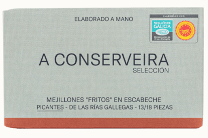 Mejillones fritos en escabeche PICANTES 13-18 piezas
