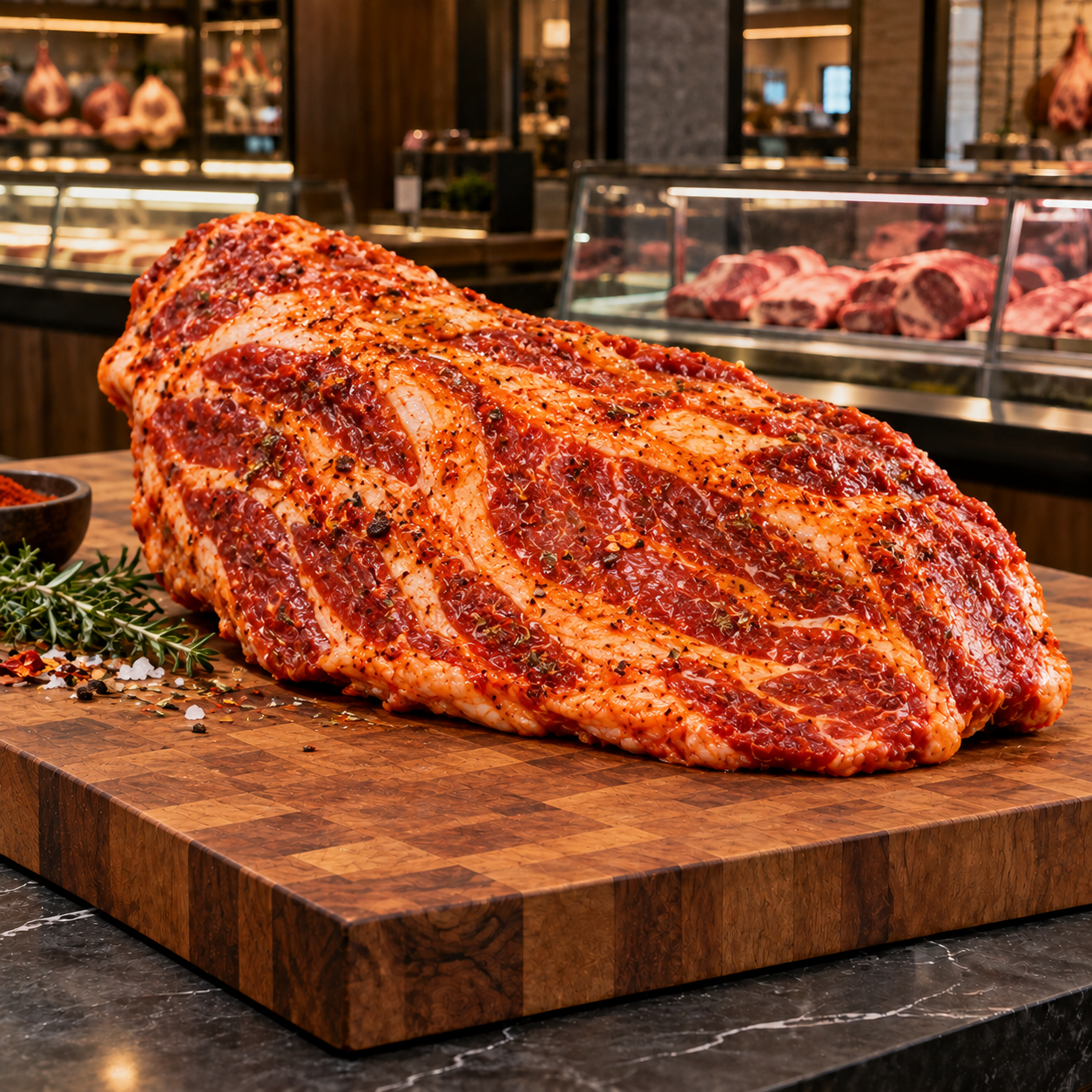 Cerdo ibérico — presa adobada