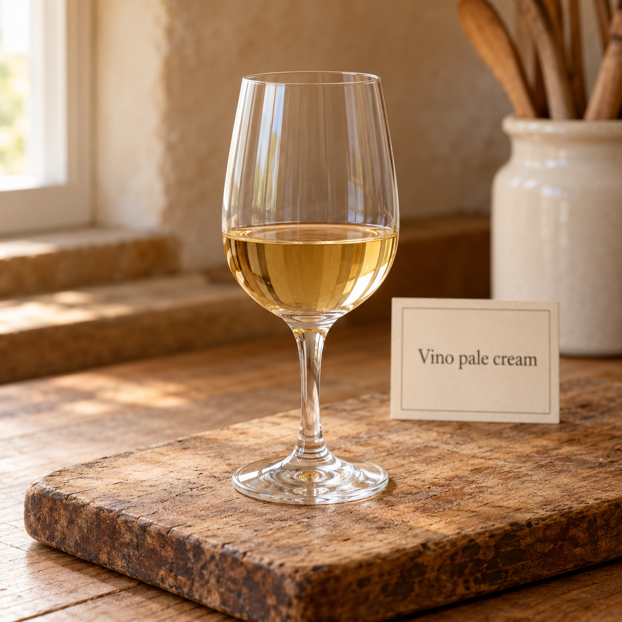 Vino pale cream en copa
