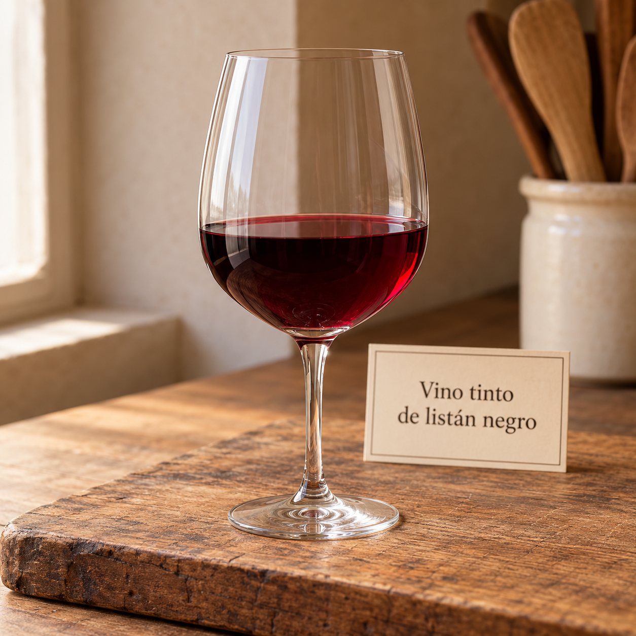 Vino tinto de listán negro