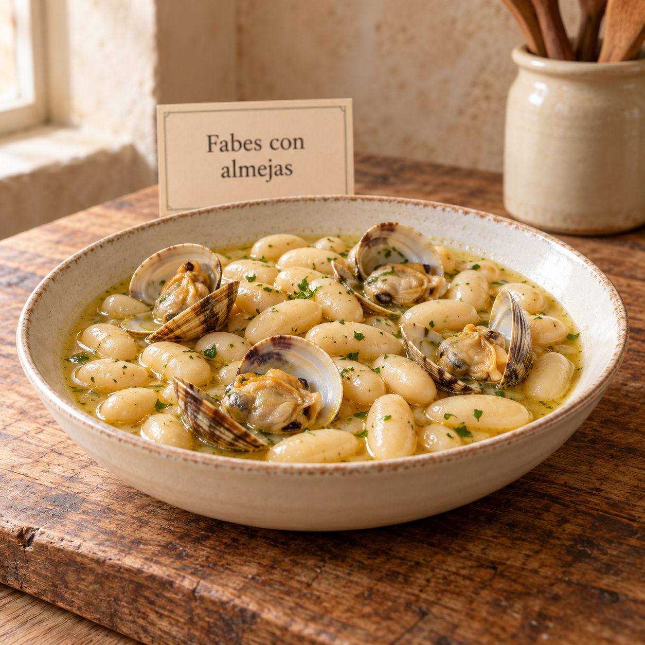 Fabes con almejas, sabor asturiano