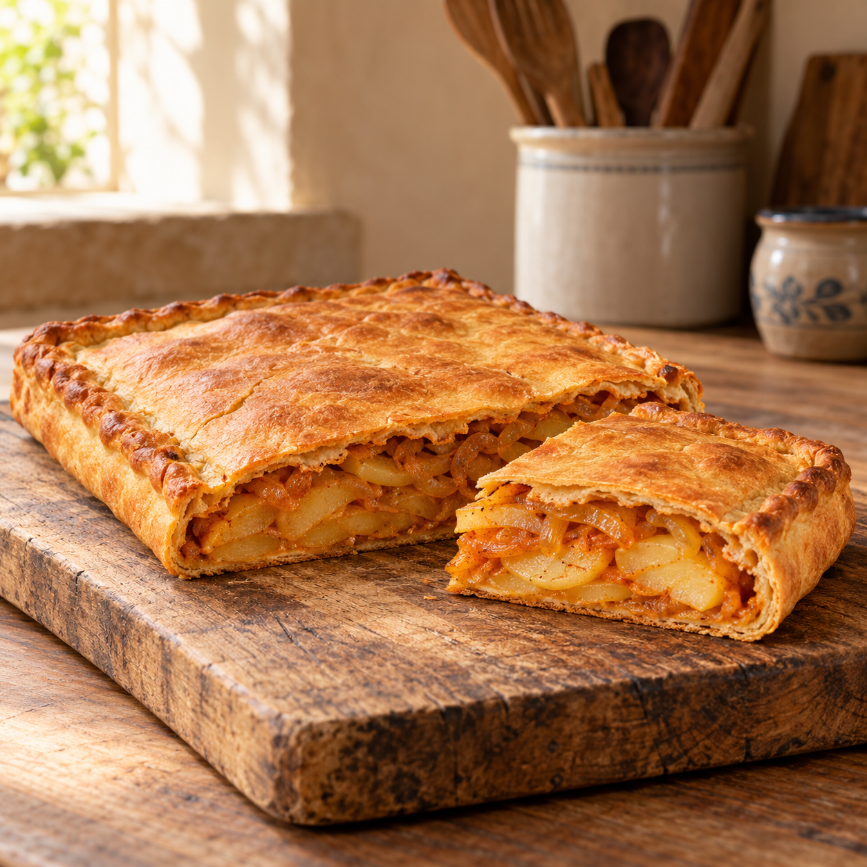 Empanada rústica de patata de Tordesillas