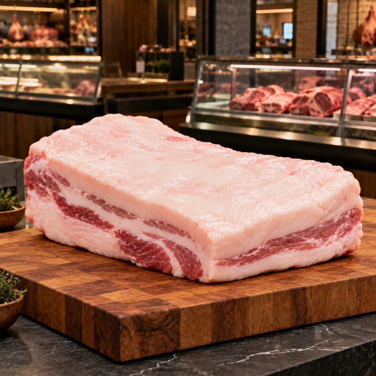 Cerdo blanco — tocino fresco
