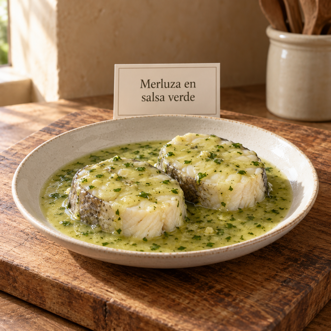 Merluza en salsa verde